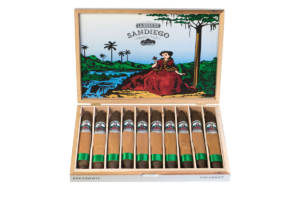 Caja de cigarros La Rosa de San Diego Presidente